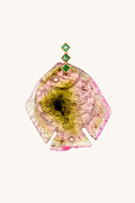 Tourmaline fish pendant 